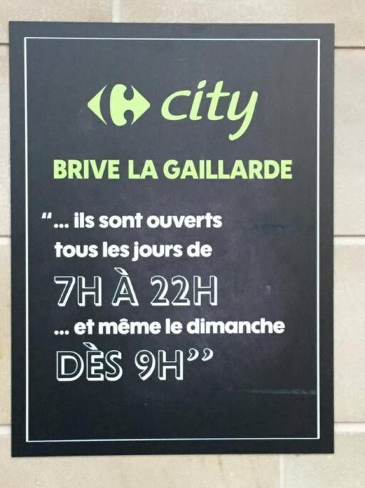 Logement A Brive Avec Terrasse Et Climatisation - Pres De La Gare Et Du Centre-Ville - Wifi Et Stationnement Gratuit Extérieur photo